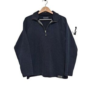 Vintage Nautica Sweater Men Size Small Classic 90s Pullover Zip Ribbed Y2K